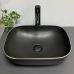 Умивальник (раковина) VBI RAVENNA BLACK MATT SILVER EDGE накладний