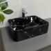 Умивальник (раковина) VBI FORLI BLACK MARMO GLOSSY накладний