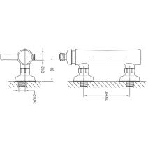 змішувач для душу Omnires Armance antique copper (AM5240ORB)