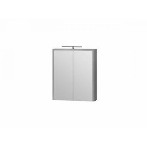 Зеркальный шкаф "Livorno-60" структурный серый