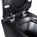 Підвісний унітаз Qtap Robin чорний матовий, сидіння soft close SD00037239