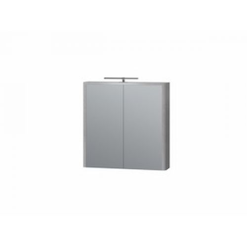 Зеркальный шкаф "Livorno-70" структурный серый