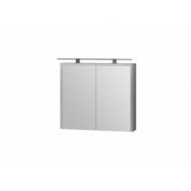 Зеркальный шкаф "Livorno-80" структурный серый