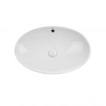 Раковина-чаша Qtap Dove 625х415х150 White с донным клапаном QT06113077W