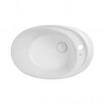 Раковина-чаша Qtap Scorpio 590х380х190 White с донным клапаном QT14111037W