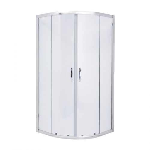 DIOS душова кабіна 90 * 90 * 185 см (скло + двері), хром, скло прозоре