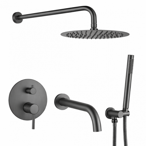 Душева система з виливом VBI MILANO GRAPHITE прихованого монтажу Душева система з виливом VBI MILANO GRAPHITE прихованого монтажу