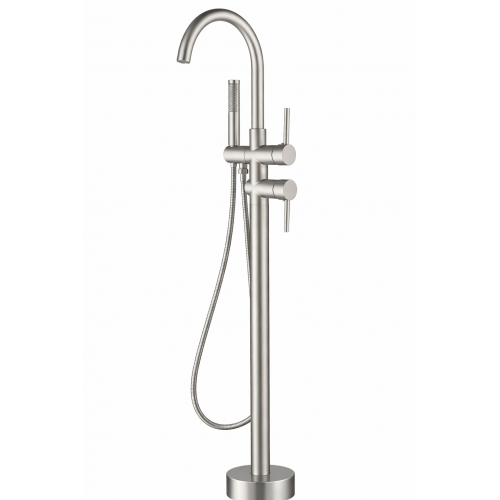 Смеситель для ванны VBI MILANO NICKEL напольный Смеситель для ванны VBI MILANO NICKEL напольный