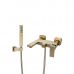 Смеситель для ванны и душа VBI LORENO BRUSHED GOLD настенный