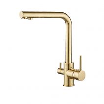 Змішувач для кухні VBI GEMINI GOLD на дві води