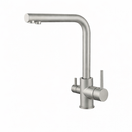 Смеситель для кухни VBI GEMINI NICKEL на две воды Смеситель для кухни VBI GEMINI NICKEL на две воды