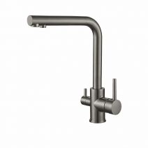 Змішувач для кухні VBI GEMINI GRAPHITE на дві води