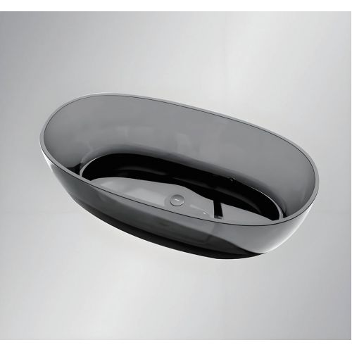 Ванна VBI VESUVIO BLACK 170 x 78 скляна окремо.