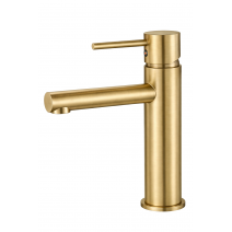 Змішувач для раковини VBI LIRIO BRUSHED GOLD низький