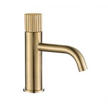 Змішувач для раковини VBI MILANO TRE BRUSHED GOLD низький