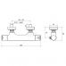 Термостатический настенный смеситель для ванны Ravak TE 022.00/150